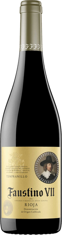 Bouteille de Faustino VII -Tempranillo D.O.C.a de Bodegas Faustino