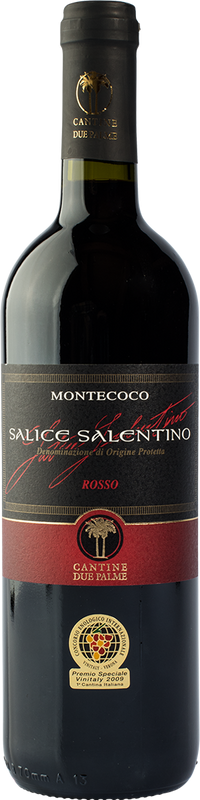 Bottiglia di Salice Salentino MONTECOCO DOC di Cantine Due Palme Cellino San Marco