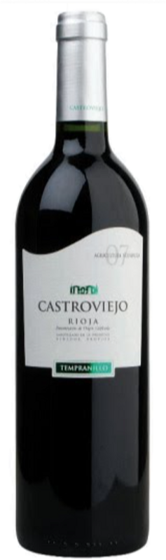 Flasche Rioja Tempranillo Castroviejo DOCa von Pastor Diaz