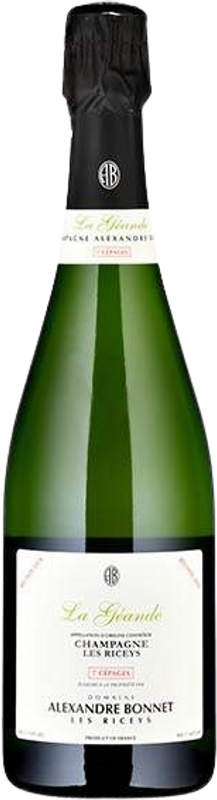 Bouteille de Champagne Brut Nature 7 Cépages La Géande AOC de Alexandre Bonnet