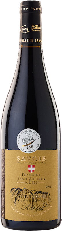 Bottiglia di Mondeuse Prestige Vieille Vigne Savoire Rouge AOC di Domaine Jean Vuillen & Fils