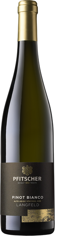 Bottle of Pinot Bianco Langefeld Südtirol DOC from Weingut Pfitscher