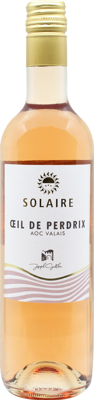 Bottiglia di Solaire Oeil-de-Perdrix AOC Valais di Joseph Gattlen