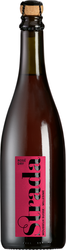 Bottiglia di Strada Mousseux Millésime Rosé VdP di Rimuss & Strada Wein AG