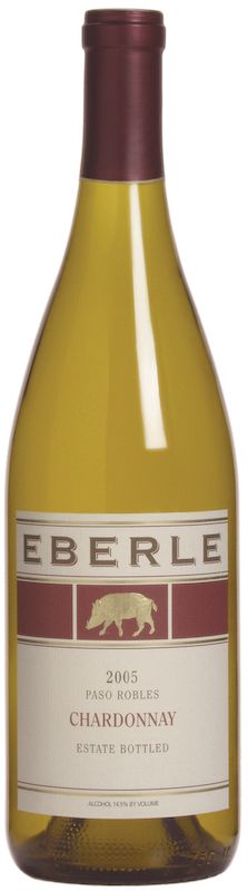 Bottle of Chardonnay from Eberle Winery