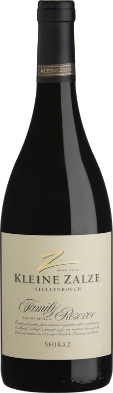 Bottle of Kleine Zalze Family Reserve Shiraz from Kleine Zalze Wines