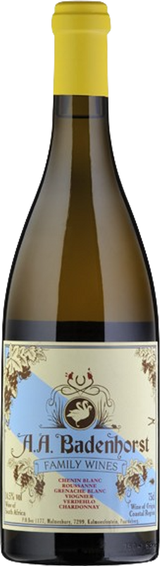 Bottiglia di Family White Blend di A.A. Badenhorst Wines