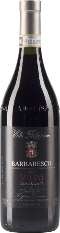 Flasche Serra Capelli Riserva Barbera 10 ANNI DOCG von Elio Filippino