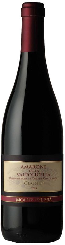 Bottiglia di Amarone della Valpolicella Classico DOC di Monte del Frà