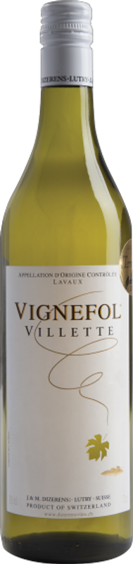 Bottiglia di Villette Vignefol AOC Lavaux di Jean & Michel Dizerens