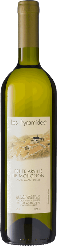 Flasche Petite Arvine Les Pyramides Valais AOC von Adrian Mathier
