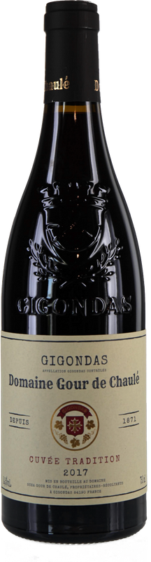 Bottle of Gigondas Rouge AC Cuvée Tradition from Domaine Gour de Chaulé