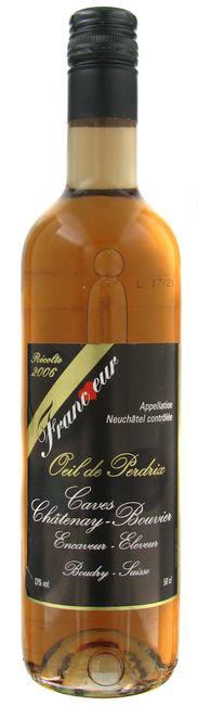 Image of Caves Châtenay-Bouvier Oeil de Perdrix Neuchatel AOC - 75cl - Neuenburg, Schweiz bei Flaschenpost.ch