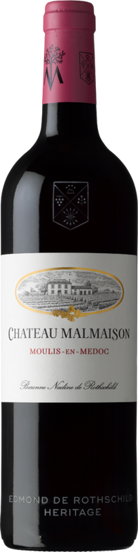 Bouteille de Château Malmaison A.O.C. de Baron Edmond de Rothschild