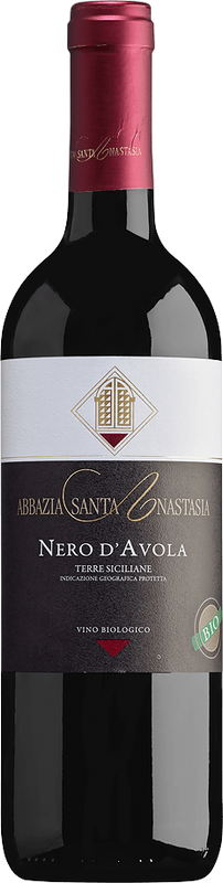 Bottle of Nero d'Avola IGP from Abbazia Santa Anastasia