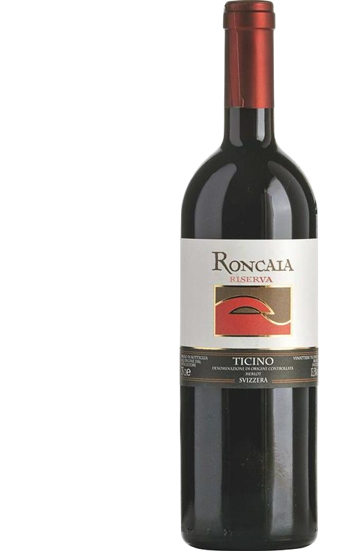 Bottiglia di Roncaia Riserva Merlot del Ticino DOC di Vinattieri