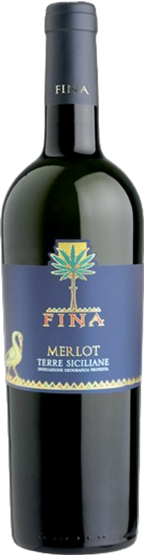 Flasche Merlot Terre Sizilienne IGP von Fina Vini