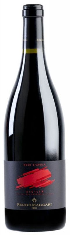 Bottiglia di Nero d'Avola IGT di Feudo Maccari
