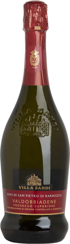Bottle of Prosecco Valdobbiadene Superiore DOCG Dry Rive from Villa Sandi