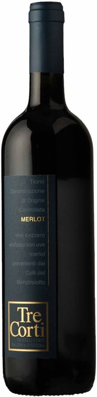 Bouteille de Tre Corti Merlot Ticino DOC de Fratelli Corti