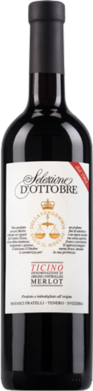 Image of Fratelli Matasci Merlot del Ticino Selezione d'Ottobre DOC - 50cl - Tessin, Schweiz