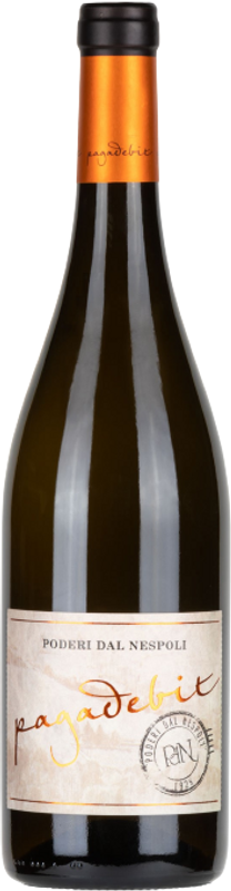 Flasche Pagadebit Bianco Romagna DOC von Poderi dal Nespoli