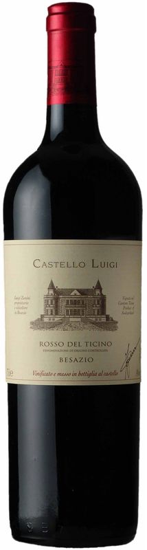 Flasche Rosso del Ticino DOC von Castello Luigi