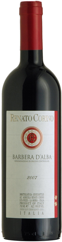 Bottle of Barbera d'Alba DOC from Corino
