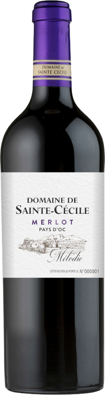 Image of Domaine Sainte Cécile Merlot Vin de pays d'Oc - 75cl - Midi - Languedoc-Roussillon, Frankreich