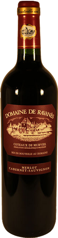 Bottle of Merlot - Cabernet Sauvignon VDP from Domaine de Ravanès
