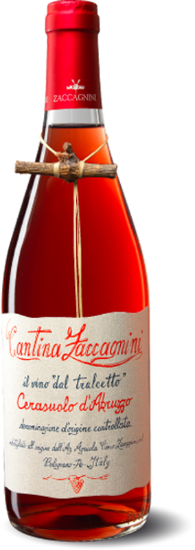 Bottle of Montepulciano Cerasuolo d'Abruzzo DOC from Ciccio Zaccagnini