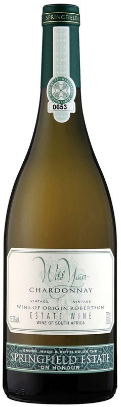 Bottiglia di Chardonnay Wild Yeast Robertson di Springfield Estate