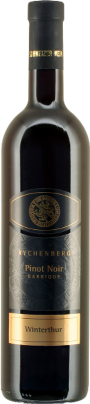 Bottle of Rychenberg Pinot Noir Barrique Winterthur AOC Zürich from Rutishauser-Divino