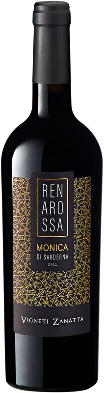 Bottiglia di Renarossa Monica di Sardegna DOC di Vigneti Zanatta