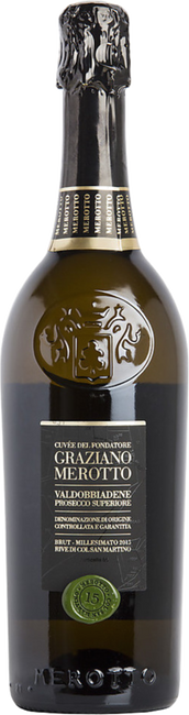 Image of Merotto Cuvée del fondatore Graziano Merotto Rive di Col San Martino Valdobbiadene Prosecco Superiore DOCG brut - 75cl - Veneto, Italien bei Flaschenpost.ch