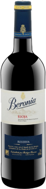 Bottiglia di Rioja Reserva DOCa di Bodegas Beronia