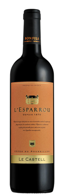 Image of Bonfils Château L'Esparrou Le Castell Côtes du Roussillon AOP - 75cl - Midi - Languedoc-Roussillon, Frankreich bei Flaschenpost.ch
