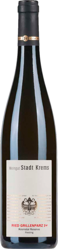 Bottiglia di Riesling Kremstal DAC Ried Grillenparz Weingut Stadt Krems di Stadt Krems
