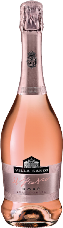 Bouteille de Prosecco DOC Rosé Millesimato Il Fresco Brut de Villa Sandi