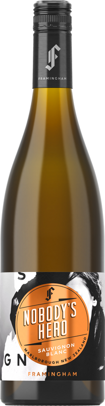Bottle of Nobody's Hero Sauvignon Blanc from Framingham