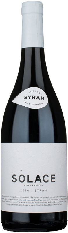 Bouteille de Iona Solace Syrah de Iona Wine Farm