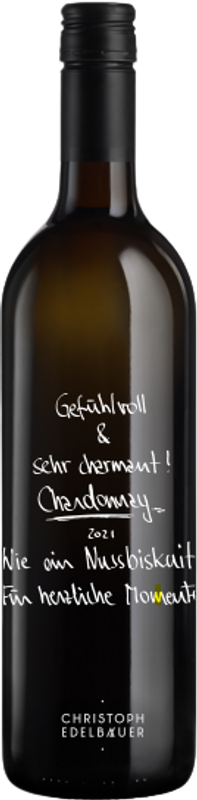 Bottle of Chardonnay from Christoph Edelbauer
