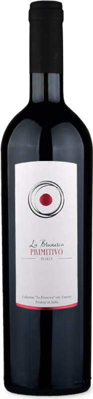 Bottle of Primitivo Puglia from La Brunesca