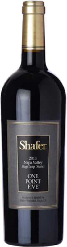 Bottle of One Point Five Cabernet Sauvignon Stags Leap District Napa Valley from Shafer Vineyards