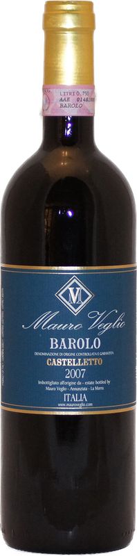 Bouteille de Barolo Castelletto DOCG de Mauro Veglio