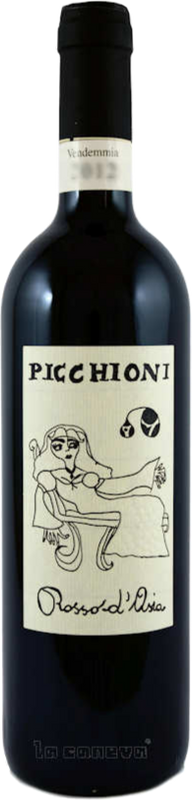 Bottle of Rosso d'Asia, Pavia IGT from Andrea Picchioni