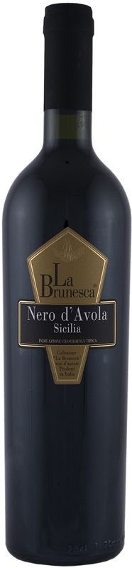 Bottle of Nero d'Avola IGT from La Brunesca
