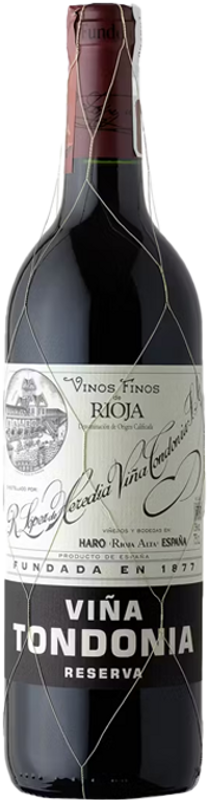 Bottle of Vina Tondonia Tinto Reserva from Lopez de Heredia