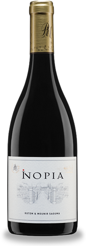 Bouteille de Inopia rouge Côtes du Rhône Villages AOP de Rotem & Mounir Saouma