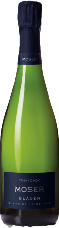 Bottiglia di Trento DOC Blauen Blanc De Noir Brut di Moser Trento